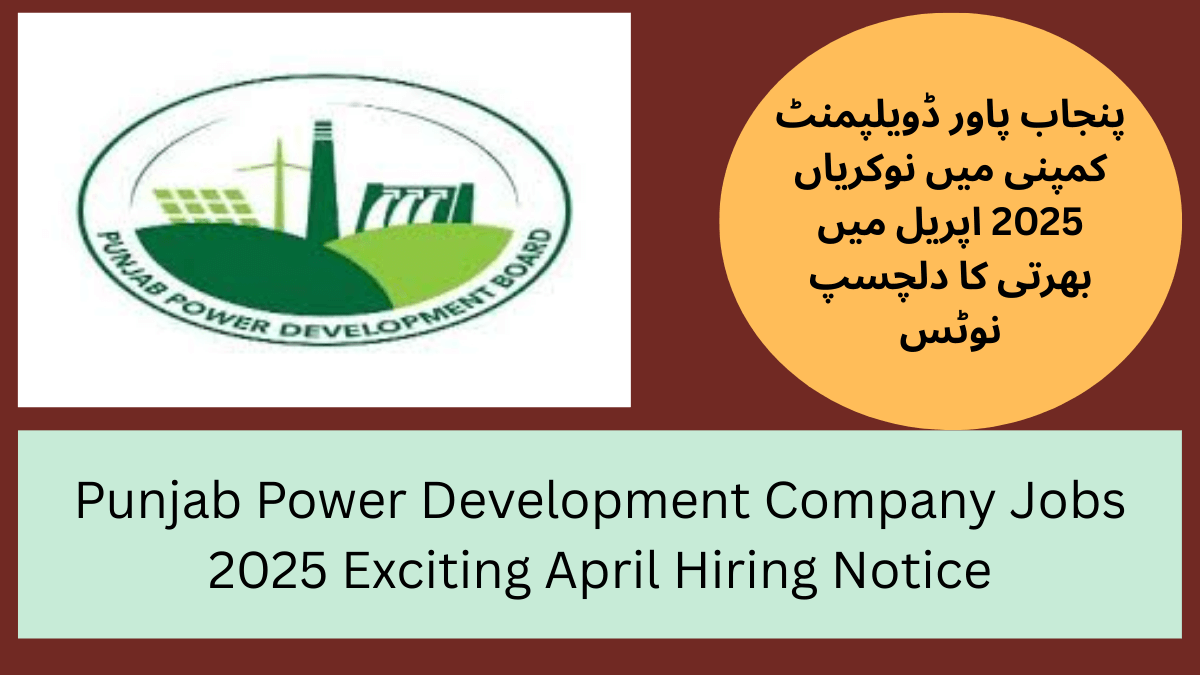 Punjab Power Development Company Jobs 2025 Exciting April Hiring Notice