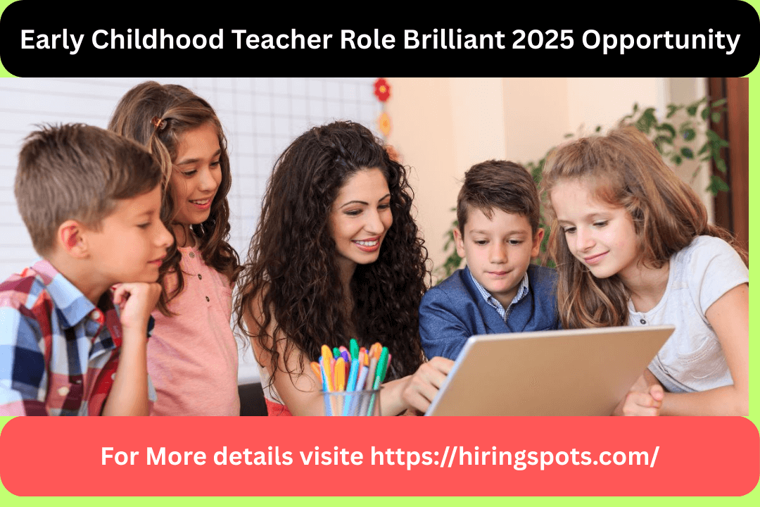 Early Childhood Teacher Role Brilliant 2025 Opportunity