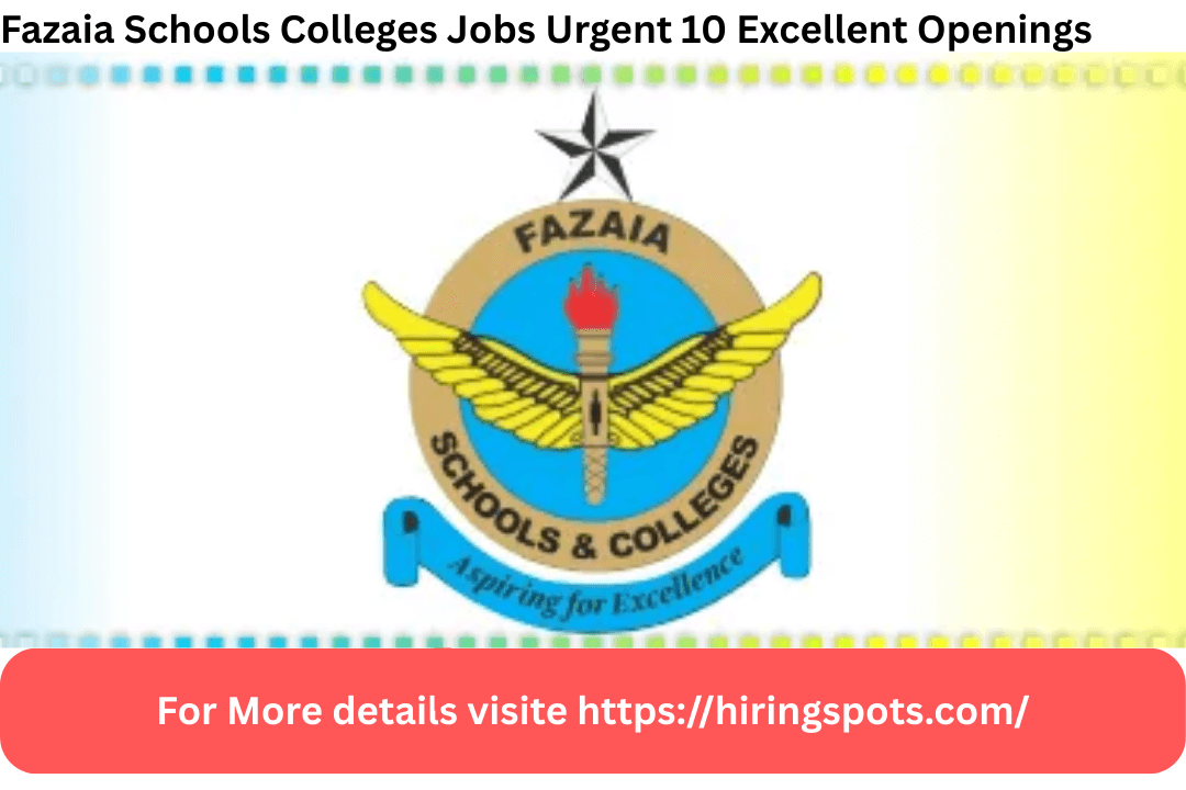Fazaia Schools Colleges Jobs Urgent 10 Excellent Openings