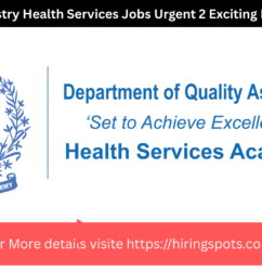 Ministry Health Services Jobs Urgent 2 Exciting Roles