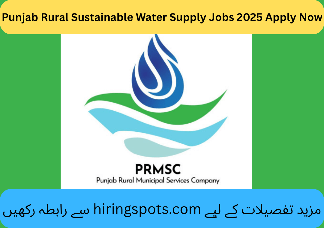 Punjab Rural Sustainable Water Supply Jobs 2025 Apply Now