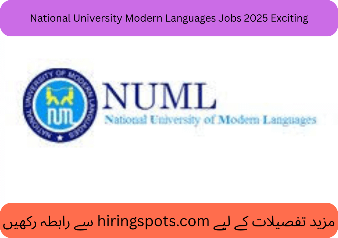 National University Modern Languages Jobs 2025 Exciting