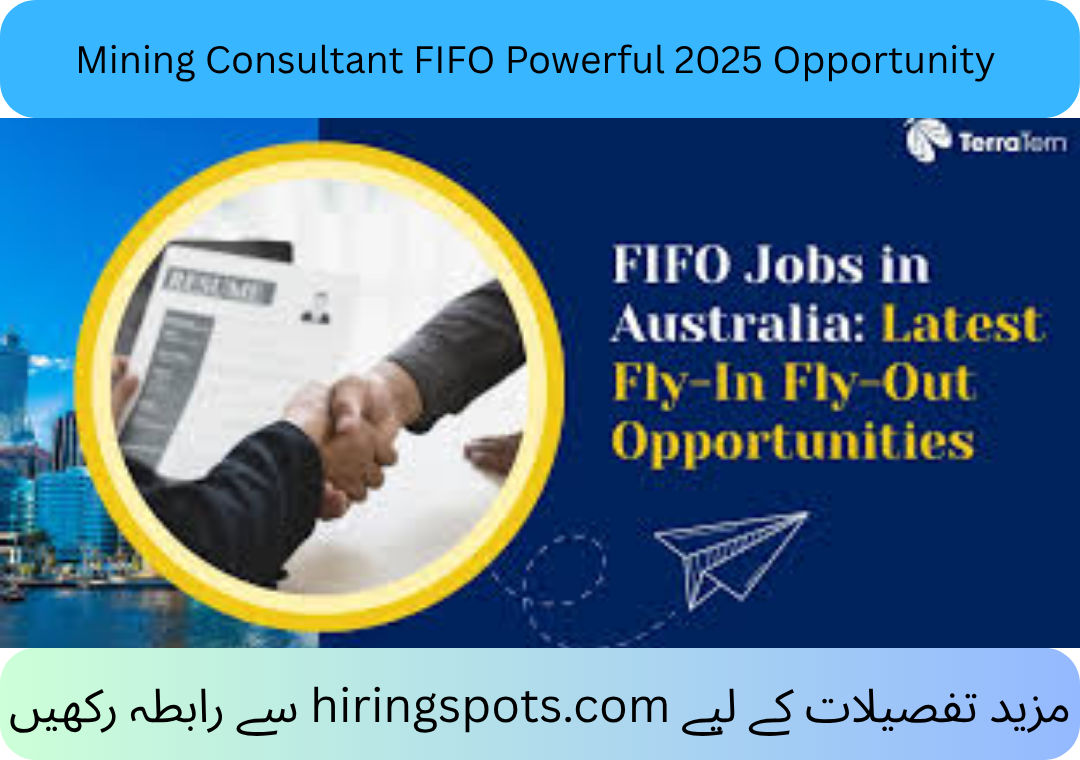 Mining Consultant FIFO Powerful 2025 Opportunity