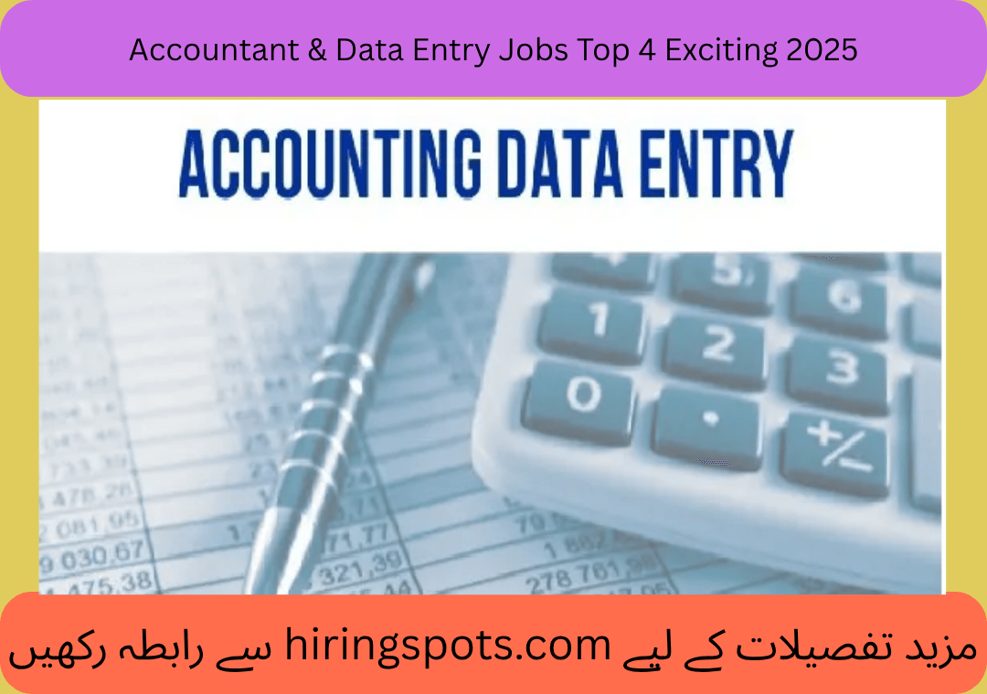 Accountant & Data Entry Jobs Top 4 Exciting 2025
