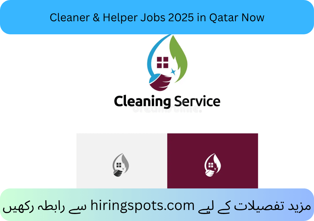 Cleaner & Helper Jobs 2025 in Qatar Now
