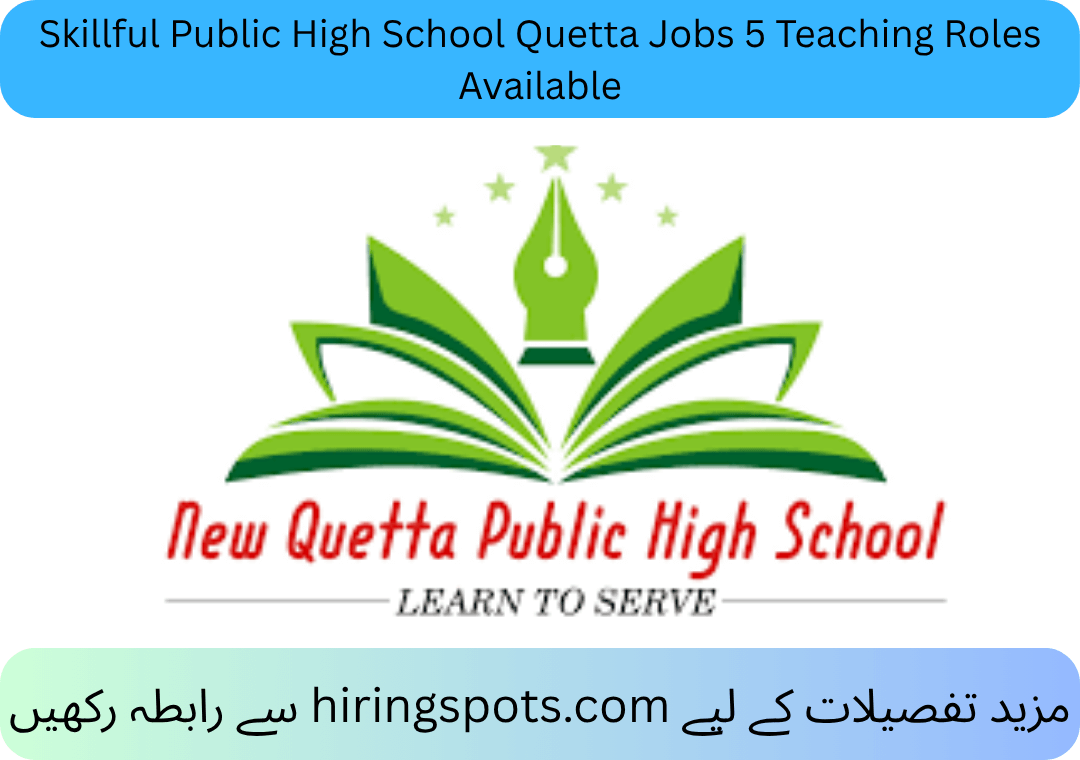 Skillful Public High School Quetta Jobs 5 Teaching Roles Available