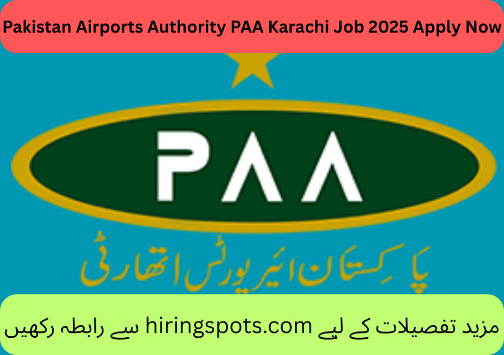 Pakistan Airports Authority PAA Karachi Job 2025 Apply Now