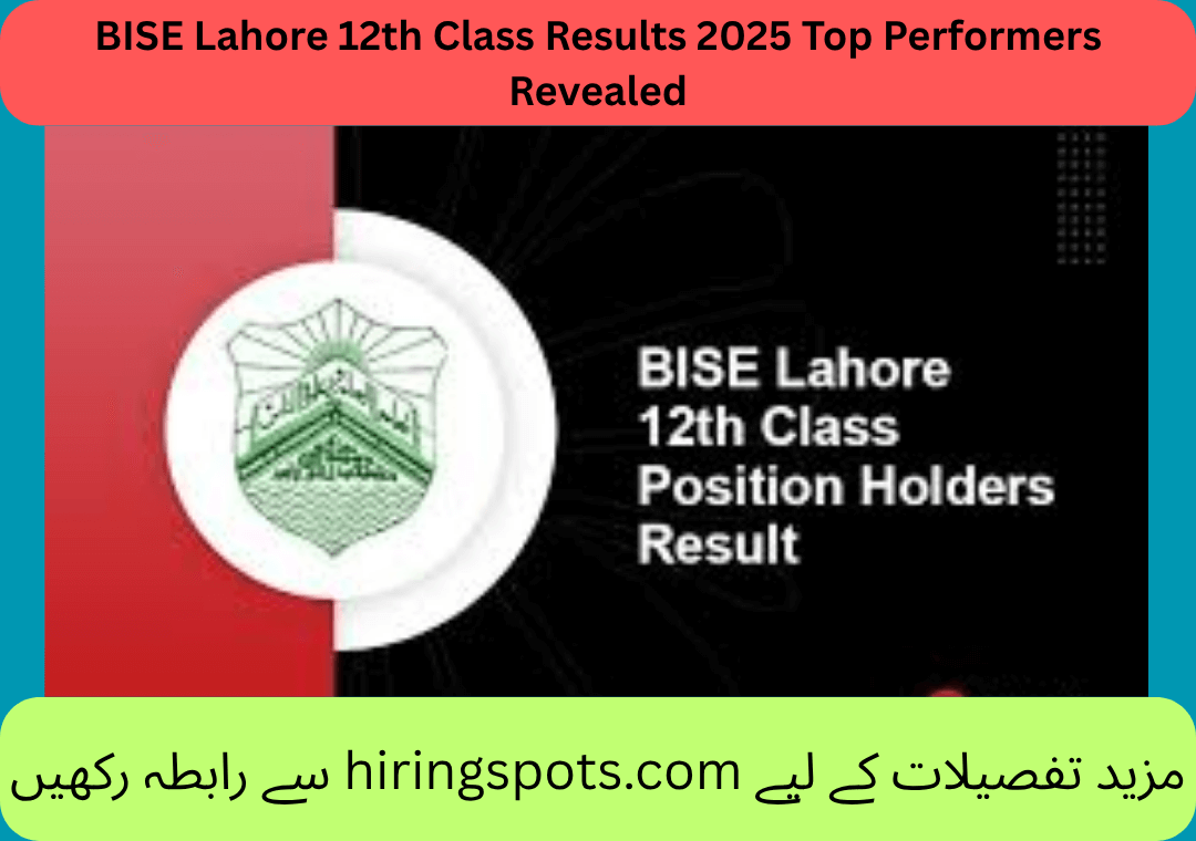 BISE Lahore 12th Class Results 2025 Top Performers Revealed