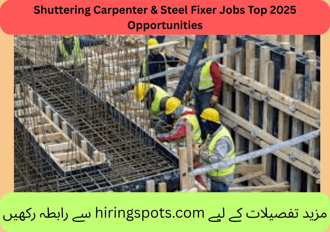 Shuttering Carpenter & Steel Fixer Jobs Top 2025 Opportunities